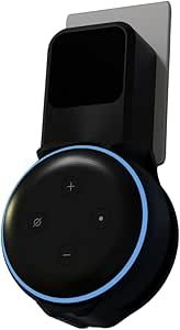 Splin Suporte de Tomada sem fio para Amazon Alexa Echo Dot 3 modelo compacto (preto) - máxima durabilidade e leveza na tomada