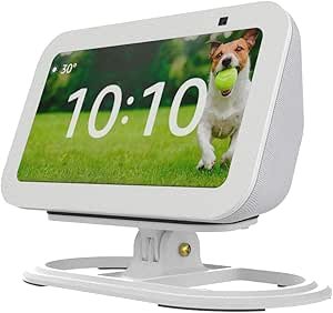 Suporte Pre Ajustável Compatível Com Alexa Echo Show 5 3gen (Branco)